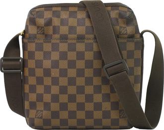 Louis Vuitton Trotteur Beaubourg Damier Brown Canvas Handbag (Pre-Owned)