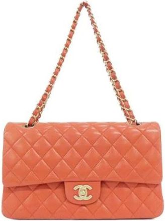 Chanel Pre-owned Lambskin Shoulder Bag - Dames - Vintage Schoudertas - Roze - ONE Size - Leer - Vintage
