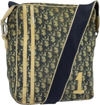 Dior Pre-owned Cross Body Bags, female, Multicolor, Size: ONE SIZE Pre-owned Trotter Canvas Shoulder Bag