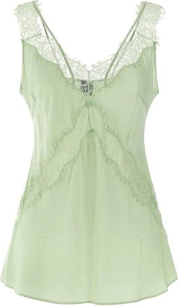 Pinko Lydia Top - Dames - Blouses - Groen - L - Overhemden