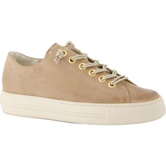 Paul Green Hadley Platform Sneaker in Almond Twc at Nordstrom, Size 11.5Us