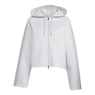 adidas SST 2.0 Cropped Hoody - Dames - Trainingsjackets - Grijs - M - Fitness