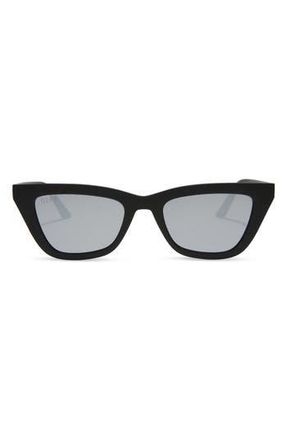 DIFF Eyewear Noelle 50mm Cat Eye Sunglasses in Matte Black at Nordstrom Rack