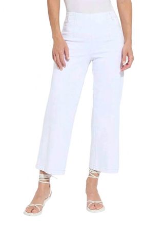 Lyss&eacute; Layton Wide Leg Crop Pants In White