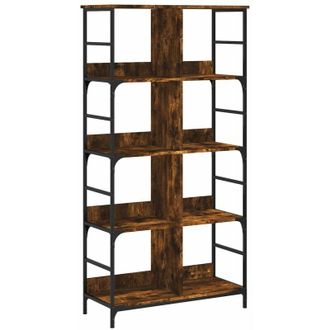 vidaXL Estanter&iacute;a De Madera De Ingenier&iacute;a Roble Ahumado 78,5x33x153 Cm Vidaxl