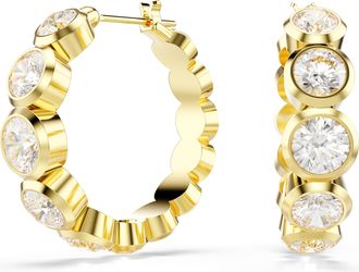 Swarovski Imber Organic Dames Vergulde Metalen Hoepel Oorbellen - Goud 5711483