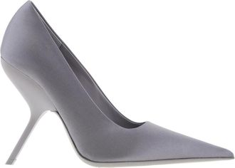 Ferragamo Eva X5 Pointed-Toe Satin Pumps, Size 8 B