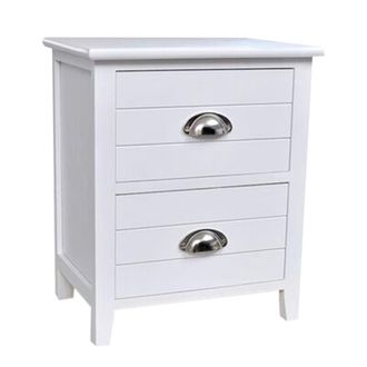 Wanderlust Deco Wanderlust Deco - Mesita De Madera Blanca 38x28x45