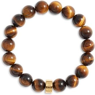 Nest Malachite Stretch Bracelet in Brown at Nordstrom