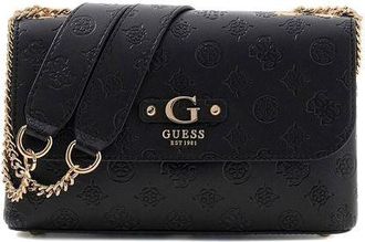 Guess Womens Crossbody Bag Black Logo Polyurethane - Crossbody-Bags