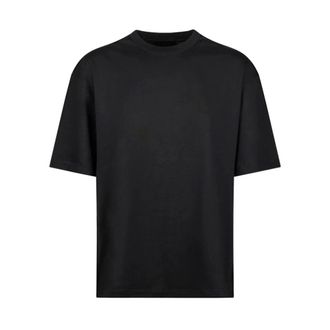 Dondup T-Shirts, female, Black, Size: XS Girocollo Regular in Jersey 70/2