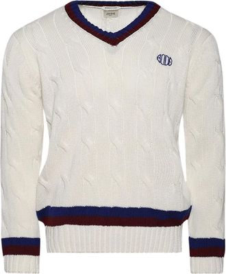 Bode Maglione Tennis - Bianco