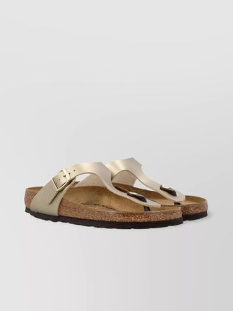 Birkenstock metallic thong sandals