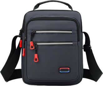 Generic Compatible For Mens Stylish Minimalist Shoulder Bag Large Capacity Multi-Compartment Crossbody Durable Commuter(12x40-160-H)