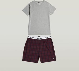 G-Star Tee en Short Pyjama Set - Meerkleurig - Heren