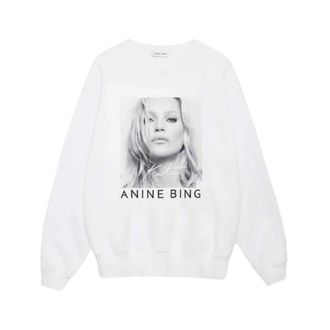 Anine Bing Ramona Sweatshirt - Dames - Sweatshirts - Wit - XS - Hoodies & sweatvesten