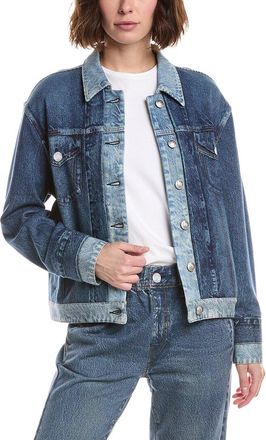 Rag & Bone Miramar Combo Terry Oversized Trucker Jacket