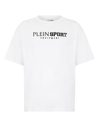 Plein Sport Round Neck T-Shirt Reflective Scratch
