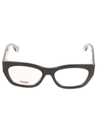 Fendi Cat-eye Metallic Logo Sided Glasses