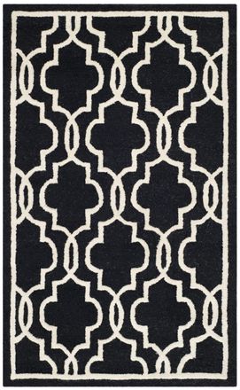 Safavieh Alfombra lana nero/neutrale 122 x 183 cm