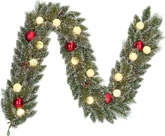 Black Box Trees Guirnalda artificial de Navidad LED blanco c&aacute;lido L180