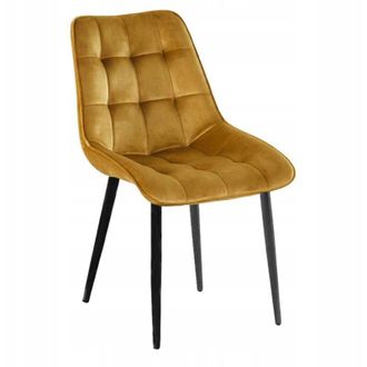 OEM Silla Furnitex De Terciopelo Curry Para Sal&oacute;n Tapizada Cl&aacute;sica