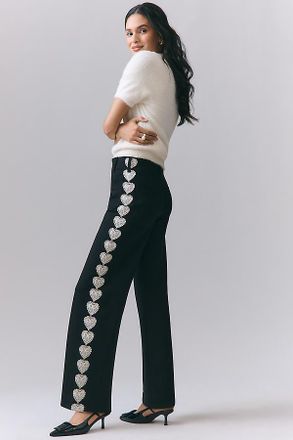 Maeve The Colette Full-Length Lacy Track Pant by Maeve