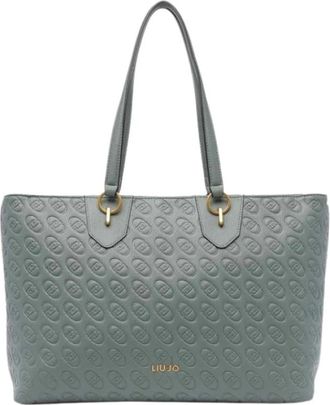 Liu Jo Tote Bag met ritssluiting - Dames - Shoppers - Groen - ONE Size - Leer - Tassen