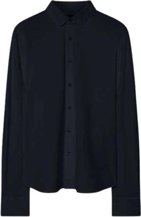 Roberto Ricci Design Camisa con estampado flocado - Shirts - Hombre - Azul - 2XL
