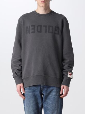 Golden Goose Felpa a girocollo in cotone con logo Golden Goose