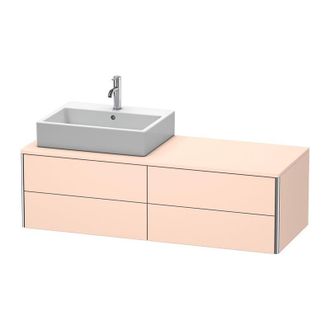 Duravit Mueble De Pared Duravit Xsquare 140.0 X 54.8 Cm, 4 Cajones Xs4913l, Color (frente/cuerpo): Albaricoque Perla Seda Laca Mate - Xs4913l2020
