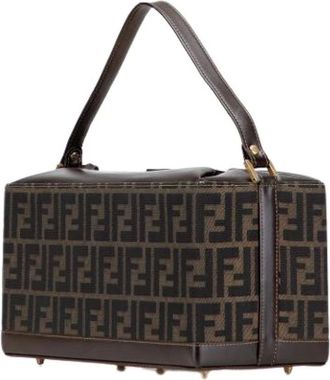 Fendi Pre-owned Handbags, female, Brown, Size: ONE SIZE Pre-owned Canvas Handbag