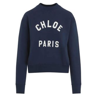 Chlo&eacute; Blue Sweatshirt for Women Casual Style - female - Chlo&eacute; - Sweatshirts - Blue - S - Sweatshirts & Hoodies