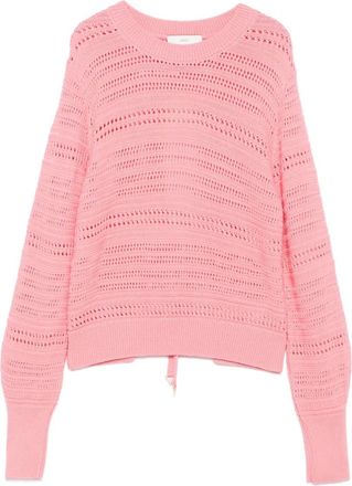 Akep open-knit sweater - Pink