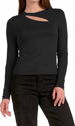 Elan Kelsi Cut Out Top In Black