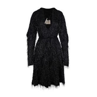 Vivienne Westwood Pre-owned Womens Special Edition Glitter Fringe Dress - 90s - Black - Size EU 42