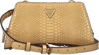 Guess Georgina Crossbody met Pythonprint - Dames - Schoudertassen - Geel - ONE Size - Leer - Tassen