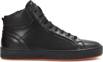 Kazar Zwarte sneakers voor mannen. Dit product valt groot uit. - Heren - Sneakers - Zwart - 41 EU - Leer - Schoenen
