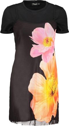 Desigual Zwart Katoenen Damesjurk