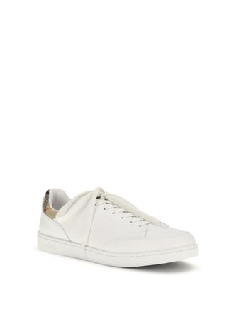 Burberry Mens Low-Top Sneakers P. White-Sand Ip Chk White/sand