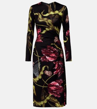 Erdem Floral jersey midi dress