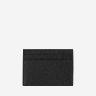 Gucci Leather Logo Card Case - Black