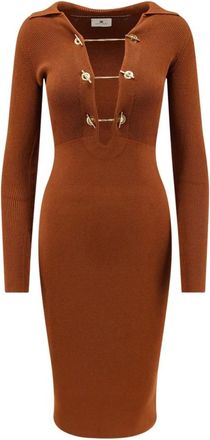 Elisabetta Franchi Mujer, Vestidos, Marr&oacute;n, Talla: XL