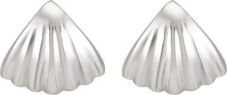 st. Moran Statement Palm Hoop Earrings in Silver at Nordstrom