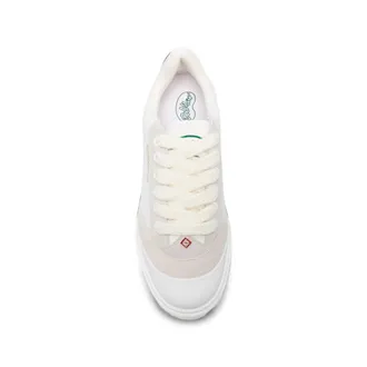 Casablanca Colour-Block Calf Suede and Fabric Sneakers - White