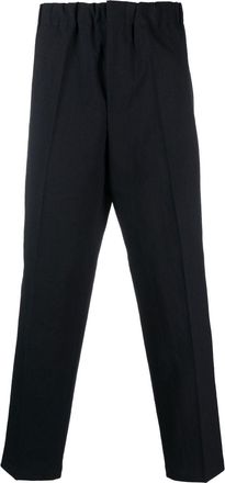Jil Sander elasticated-waist trousers - men - Cotton/Polyester - 44 - Blue