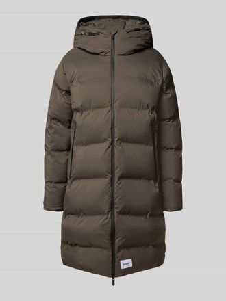 Khujo Steppmantel mit Label-Patch Modell Caius in Oliv, Größe XXL