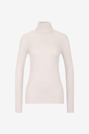 Brunello Cucinelli Feiner Schlauchpullover mit Rollkragen Shiny