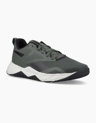 Reebok Mens Reebok NFX Trainer Textile Mens Green/Moon/Shadow Trainers - Size: 7