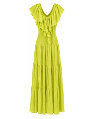 Flying Tomato Womens Off Shoulder Dress In Green